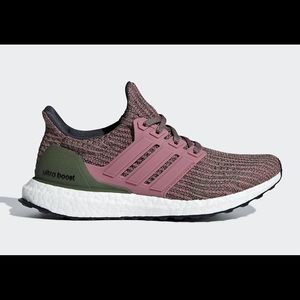 Adidas Ultraboost olive and pink size 7.5